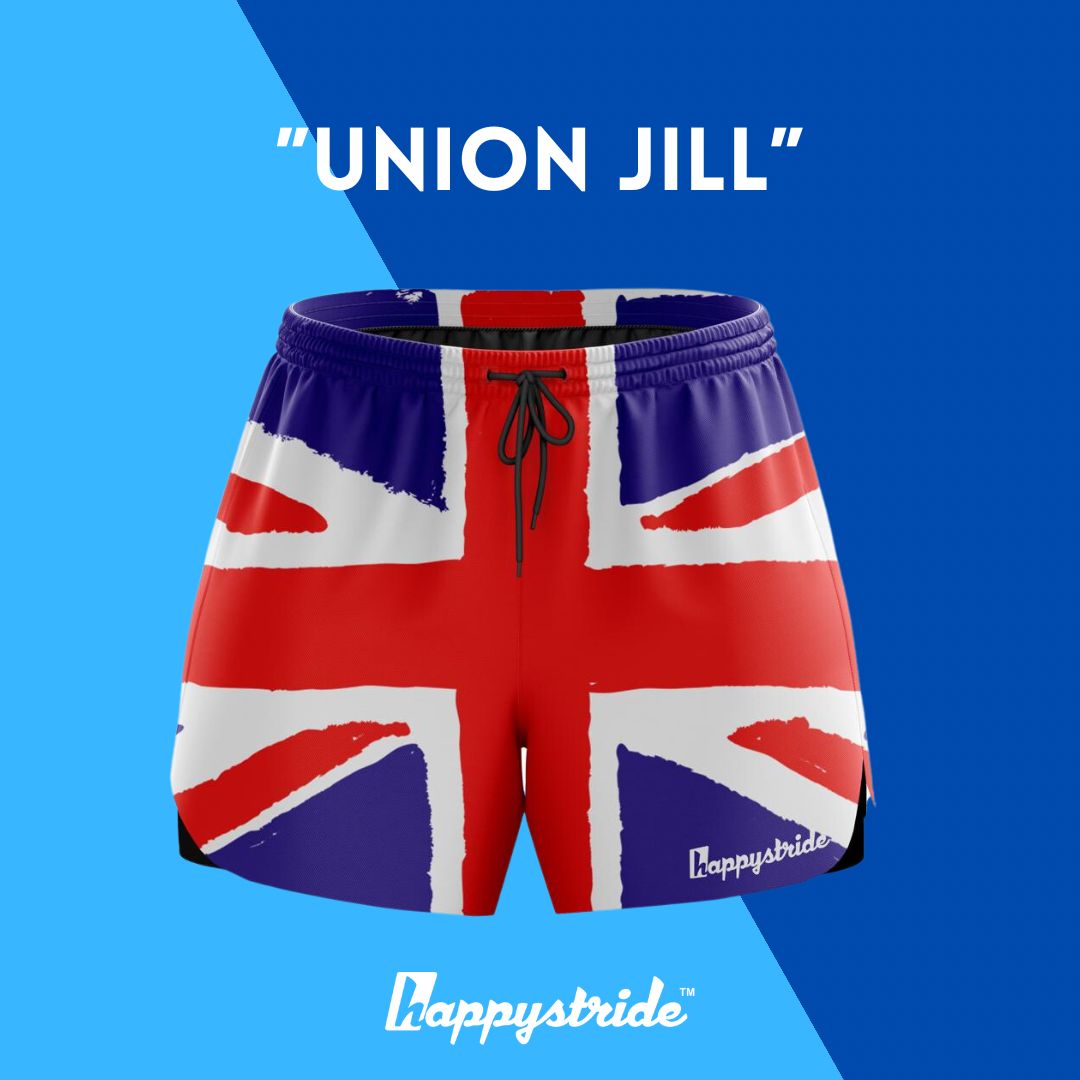 Union jack hot sale running shorts