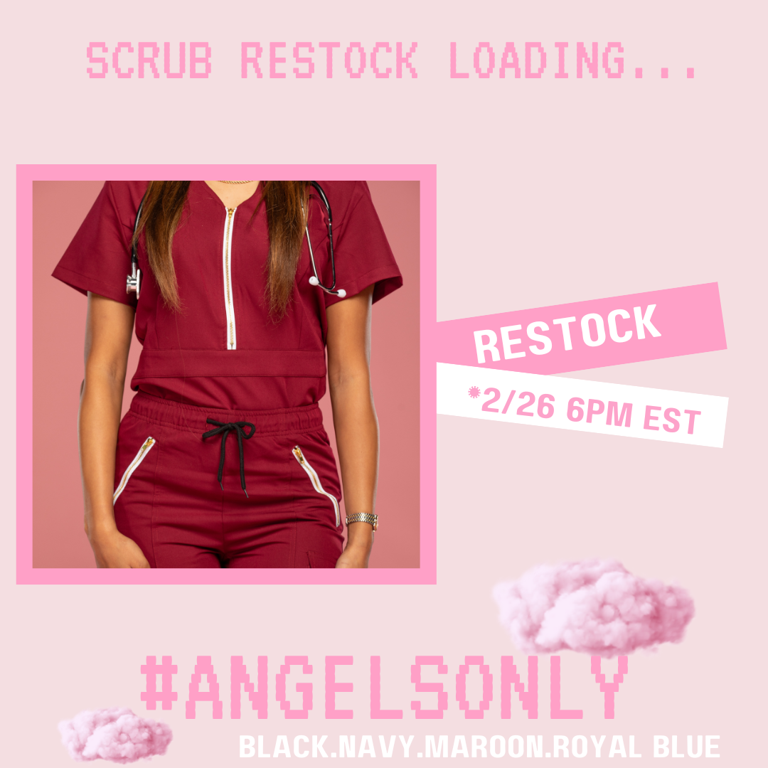 Scrub RESTOCK TOMORROW Angelwear Scrubs